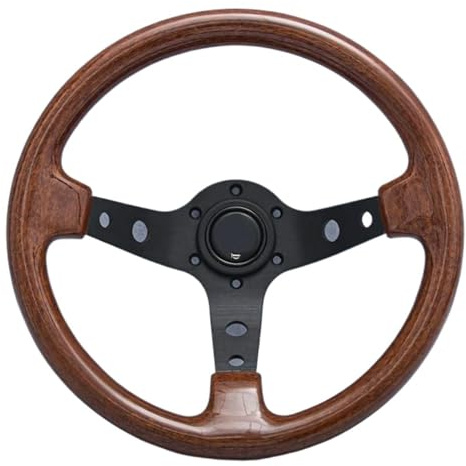 Volant Sport Universel En Bois Style Vintage Classique 13 Pouces