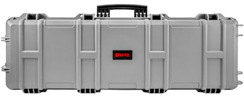 Nuprol Großes Gewehrkoffer mit Rollen (Wellschaum) grau