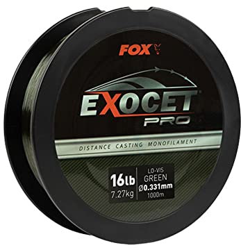 Pro Monofilament Lo-Vis Green X1000M Exocet Fox