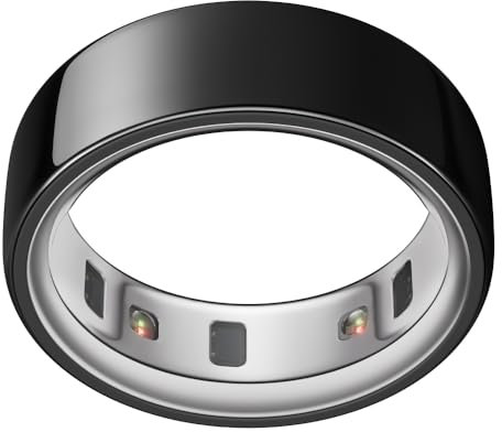 Oura Ring 4 - Black - Size 10 - Smart Ring | Size First with Oura Ring 4 Sizing Kit | Sleep Tracking Wearable - Heart Rate - Fitness Tracker - Up to 8 Days Battery Life