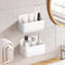 Diesisa 2PCS Shower Caddy, Self Adhesive Bathroom Shelf, Shower Shelf No Drilling, Wall Mounted Shower Organiser No Drilling, Acrylic Shower Rack Stick on for Bathroom Kitchen (Small-White)