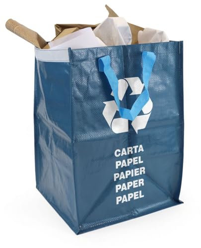 Space Home - Borse Raccolta Differenziata Interno 44L - Secchi per Differenziata - Indifferenziata Contenitori Interno - Bidoni Differenziata da Interno per Il Riciclaggio di Carta - Secchi Raccolta