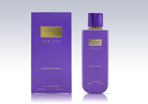 London Fragrances - Violet and Amber by Fine Perfumery for Women - 3.4 oz EDP Spray