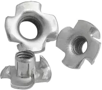 Dado a quattro griffe zincato M2 M3 M4 M5 M6 M8 M10 for altoparlanti, inserto cieco a T, ferramenta for mobili.(M2 20PCS)