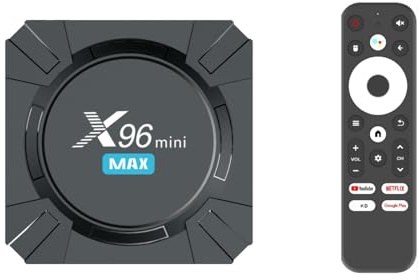 Box Multimédia 4K Android — Android TV Box Media Streaming, Wi‑FI 5G Dual‑Band, Télécommande vocale Google Assistant & Chromecast, H.265 HEVC, IPTV, HD 2.0, Lecture Ultra Fluide