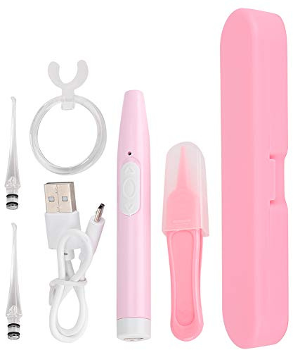 Juego de limpiador de oídos recargable por USB con luz LED, kit de herramientas de limpieza de oídos para eliminación de cerumen, cabezal suave, limpieza suave, accesorios