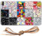 Ewparts 1000 Stück Buchstabenperlen Perlen für Armbänder Buchstaben Bunte Perlen Set Perlen zum Auffädeln Perlen Armbänder Perlen Set Selber Machen mit Buchstabenperlen für Schmuckherstellung