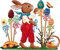 Wilhelm Schweizer Zinnfigur Hase im Ostereiergarten - Jahreshase 2009
