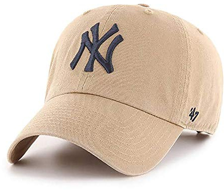'47 MLB Khaki Clean Up Adjustable Hat, Adult (New York Yankees)