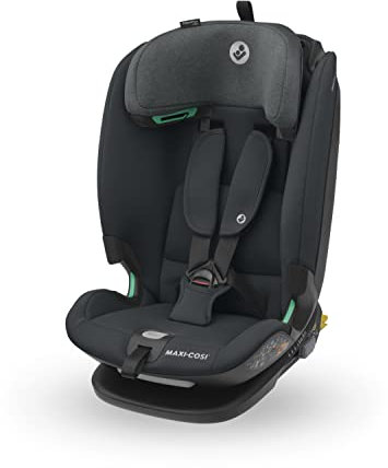 Maxi-Cosi Titan Plus i-Size, Seggiolino Auto ISOFIX, 15 Mesi - 12 Anni (76 - 150 cm), Reclinabile in 4 Posizioni, Regolabile in Altezza, Side Impact Protection G-CELL, per Bambini, Authentic Graphite