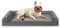 FURTIME Orthopädisches Hundebett Grosse Hunde Ergonomisches Hundekissen - 71x58 cm Hundesofa Waschbares Hundekissen (Dunkel Grau, M - L 71 x B 58 x H 17 cm)