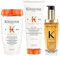 KÉRASTASE Elixir Ultime L'Huile Originale Hair Oil Refillable 75ml, Nutritive Bain Satin Riche 250ml, Nutritive Lait Vital 200ml