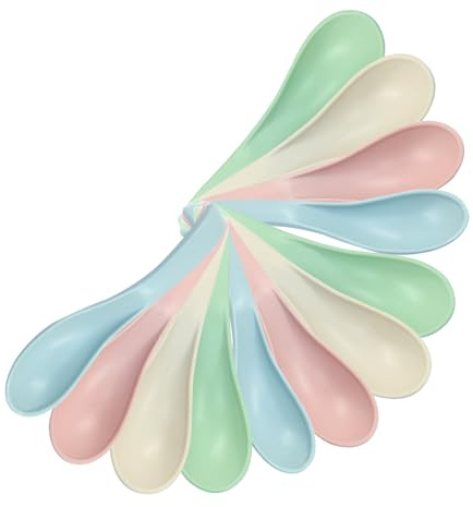 Cionyce 12PCS Wheat Straw Soup Spoons, 6 Inch Unbreakable Meal Spoon, Cereal Dinner Spoon for Kid and Adult, Microwave Dishwasher Safe(Multicolour)