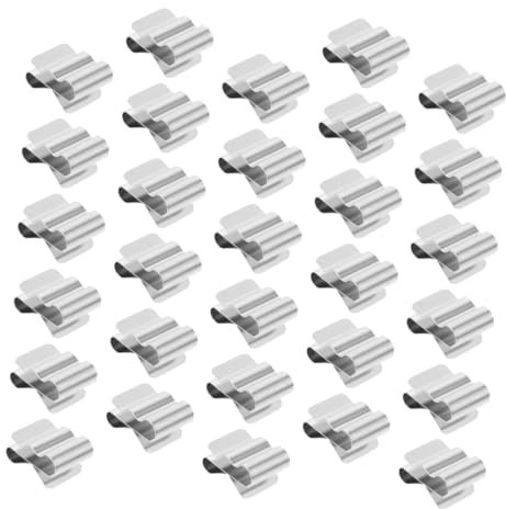 LIFKOME 30pièces Câble Panneau Solaire Clips De Fixation Acier Serre-câbles Métalliques Gestion De Câblage Pour Systèmes Photovoltaïques Installation Facile Pour Bateaux Remorques Et Véhic