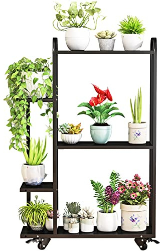 Supporto per piante a più livelli per uso interno ed esterno, scaffale a scala multistrato per piante e fiori, soluzione salvaspazio per casa, giardino, patio