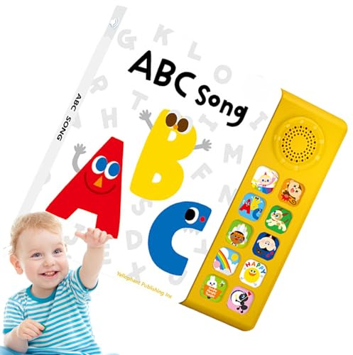 Libro di canzoni per bambini, design per l'apprendimento musicale, 10 filastrocche classiche, interattivo per l'insegnamento dell'inglese, strumento educativo per bambini, libri musicali per