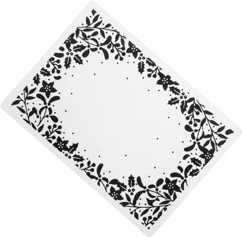 Lurrose Gabarit Gaufrage Plastique pour Scrapbooking et Cartes Diy, Dossier de Gaufrage Décoratif Motifs Fleurs et Feuilles, Modèle Épais pour Loisirs Créatifs, Papeterie et Création