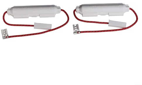 Vit 5 kV högspänningssäkring, 2 stycken, för mikrovågsugnstillbehör, 0,65–0,9 A, säkerhetskomponenter i keramiskt rör (5KV0,7A)