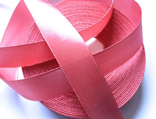 CaPiSo 50m Mega-Rolle Satin-Schleifenband 40mm Geschenkband Dekoration Dekoband Satinband (Altrosa)