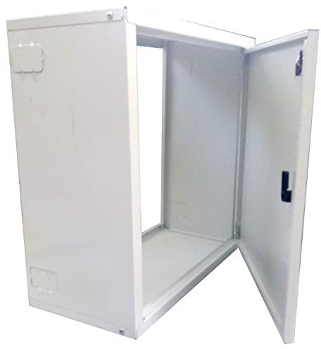 Cassetta contatore acqua da montare in lamiera zincata bianca 6/10 profondità 25 cm in kit di montaggio (40 x 50 x 25)