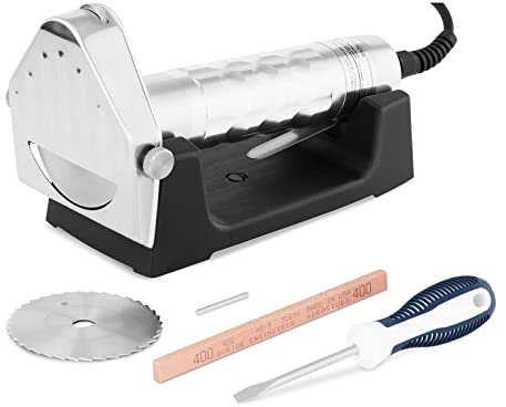 Royal Catering Coltello Elettrico per Kebab Coltello per Gyros RCKK-80.3 (8000 giri/min, 80 W, 2 lame)