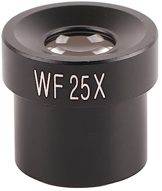 Fafeicy Ocular WF25X para Microscopio, Gran Angular, Lente de Vidrio Óptico, 23mm, Alta Transmitancia