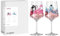 RITZENHOFF 8115001 Cocktail-Glas 2er Set 500 ml, Serie Fashion, 2 Stück mit Kleider-Model Motiv bunt - Made in Germany