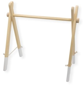 Zwergensache Arco da gioco di alta qualità, pieghevole, in legno per bambini dalla nascita, struttura stabile, Montessori Baby Gym - favorisce le capacità motorie e sensi, a partire da 0 mesi, senza