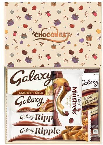 Choconest Galaxy Chocolate Gift Box | Assorted Galaxy Chocolate Selection Box Hamper | Letterbox Friendly | Box of Chocolates Gift Box for Children, Mother, Father, Teacher
