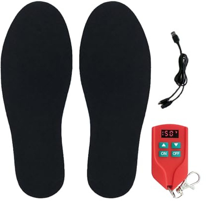 Semelles chauffantes pour Hommes Rechargeables,Semelles chauffantes pour Femmes Rechargeables | Inserts de Chaussures Chauffants,Semelle intérieure Chauffe-Pieds Lavable Accessoires de Pied Thermique