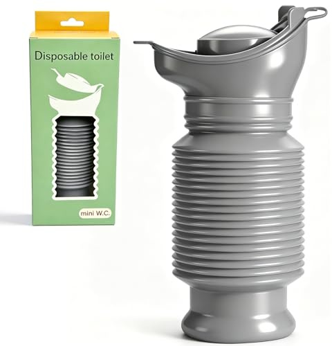 Topcloud Portable Urinal 750ML, Shrinkable Leak-Proof Unisex Emergency Urinal, Reusable Travel Urinal for Adults Elderly & All Family Users, Car Camping Traffic Jams Hiking Bedside Care