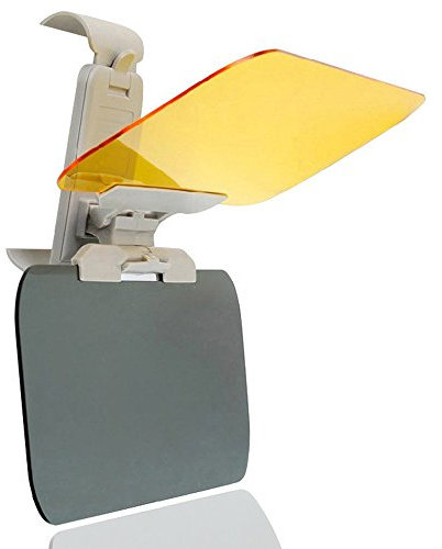 ZOOENIE Auto Blendschutz, Auto Sonnenschutz Frontscheibe, Auto Tag und Nacht Anti-Glare Visier, Sonnenblende Verlängerung,2 in 1 Sonnenschirm UV-Filter/Augenschutz, für Auto, SUVS, LKW
