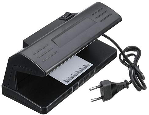 Geldscheinprüfer Geldscheinprüfgerät UV Falschgeld Prüfgerät zur Überprüfung von Geldscheinen, Kreditkarten und Ausweisen