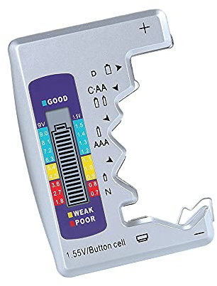 Bestgle Indicador de Capacidad de la Batería C AA AAA D N 9V 1.5V Capacidad Probadora de Batería Monitores de Indicador de Batería Indicador Monitor