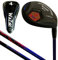 Japan WaZaki Single Hybrid Iron USGA R A Rules Golf Club with Cover,WLIIs Model,Whole Black Oil Finish,No.4, 21 Degree,Mens Regular Flex,55g Graphite Shaft,Plus Half Inch Length
