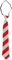 Folat 66095 Krawatte Weihnachten Rot-Weiss Muster Xmas Krawatte