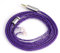 LINSOUL Tripowin Zonie IEM Kabel, 16 Adern Versilbertes Kopfhörerkabel, 1.25m SPC in Ear Monitor Kabel für 7hz Zero:2 Orchestra Lite Cadenza Hype4 Supermix4（2,5mm）(Recessed 2pin,Violett)