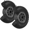 TRUTZHOLM 2X pannensicheres Sackkarrenrad 260x85mm Vollgummi 3.00-4 PU Ersatzrad für Sackkarre Rad Reifen 75mm Nabenlänge (Grau, zentrierte 75 mm Nabe)
