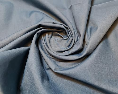 Plain Teal Polycotton Fabric for Dressmaking, Art & Craft, Sewing, Quilting | 45'' - 115 cm Wide| Precut Length 2m