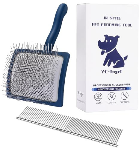 Hundezupfbürste für Hunde, Goldendoodle, Pudel, Kritzeleien, am besten für mittelgroße bis langhaarige Hunde, Goldendoodle-Bürste, Unterwolle und Entfilzung