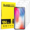 Niphabe 3 Stück Panzer Schutz Glas Kompatibel mit iPhone X/XS Schutzfolie, 9H Härte Hartglas, HD Displayschutz, Kratzfest–Bläschenfrei, Ultra-klar.
