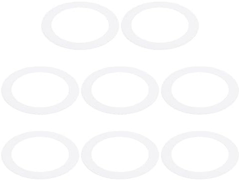 PATIKIL Anneaux de Rattrapage de 2,99 de Diamètre Intérieur, 4,72 de Diamètre Extérieur, 8 Pcs d'Anneaux de Rattrapage en Métal pour Couvrir Luminaires Encastrés, Finition Mate Blanche