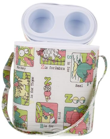 Hoement Borsa Termica Per Bottiglie Design Pratico e Isolato Facile Da Trasportare Maniglia Per Esterni Utile Per Conservare Cibo e Bottiglie