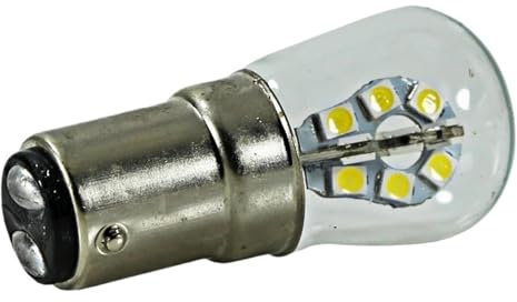 ZUADZAFC Lampadina A LED B15 B15D 12v 24v 110v 220v 240v 36v Super 3W Faretto 360 Gradi Luce for Frigorifero Lampada for Macchina da Cucire(White)