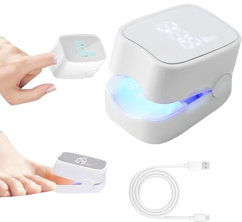 KUKUPOW Dispositivo de Tratamiento de Hongos en las Uñas con Números LED, Dispositivo de Láser de Hongos Uñas Luz Azul Altamente Efectiva, Láser Antimicótico Casero de Acción Rápida
