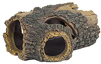 Adorno hueco de resina para decoración de acuario, tronco de árbol hueco, adorno de tronco de árbol, paisaje de madera, decoración de casa de peces, cueva de madera