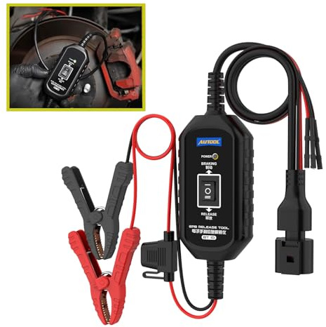 QPKING BT10 EPB Release Tool, Electronic Parking Brake Emergency Release Tool with Dual-Channel Control and Multiple Circuit Protections, for Vehicle Maintenance, Road Rescue and EPB Troubleshooting