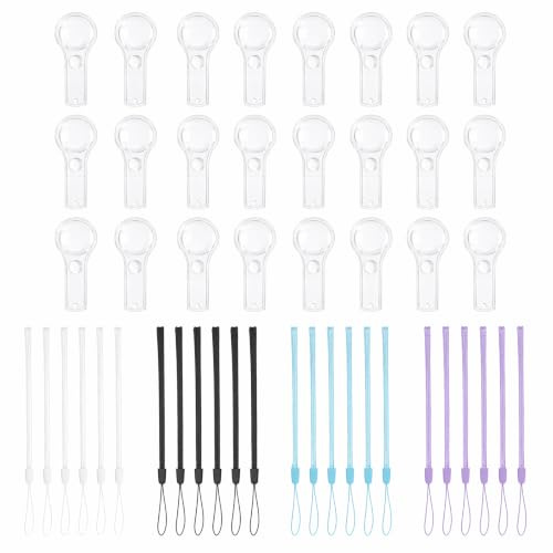 24 Mini-Loupe Dont des Loupe Grossissante à Main 5X et 10X avec 24 Cordons de Couleur Idéales pour Les Loupe Enfant afin d'explorer des Activités et des Loupe de Lecture pour Aider Les Personnes âgées