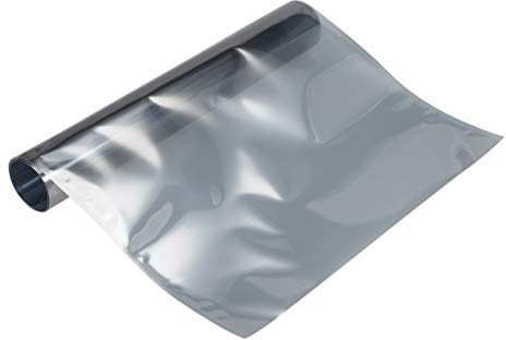 Uxcell Anti-Static Shielding Bag, 12x24 inch (300x600mm), 10 PCS, Silver, Open Top