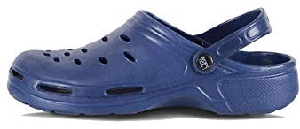 WORKTEAM Zueco Sanitario EVA Unisex, Ultraligero, ergonómico. Anatómico, con Cámara ortopédica, Suave para los pies. Unisex Marino 43